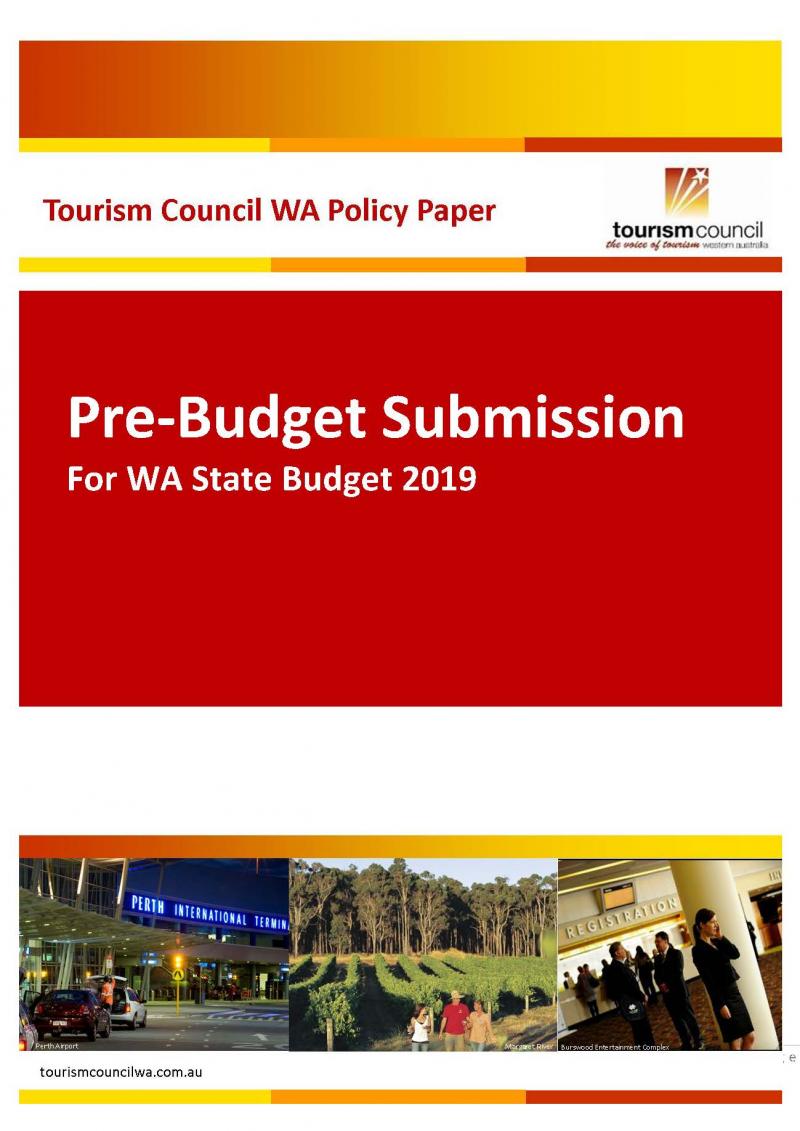 Pre-Budget Submission for WA State Budget 2019